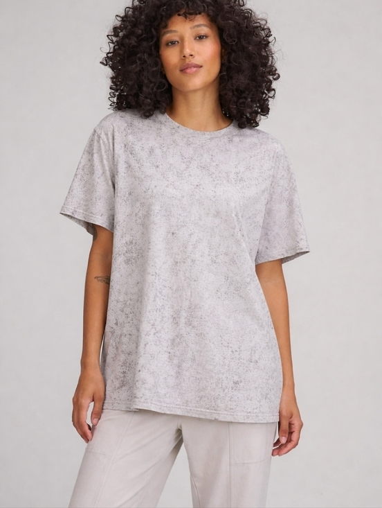 lululemon athletica Tops - Lululemon All Yours Cotton T-Shirt Cirrus Wash White Opal Raw Linen Rover S/4